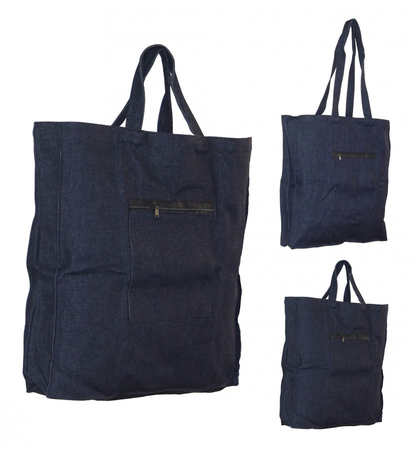 Jeans Einkaufs Beutel Tasche Ostalgie auch für Flaschen-
