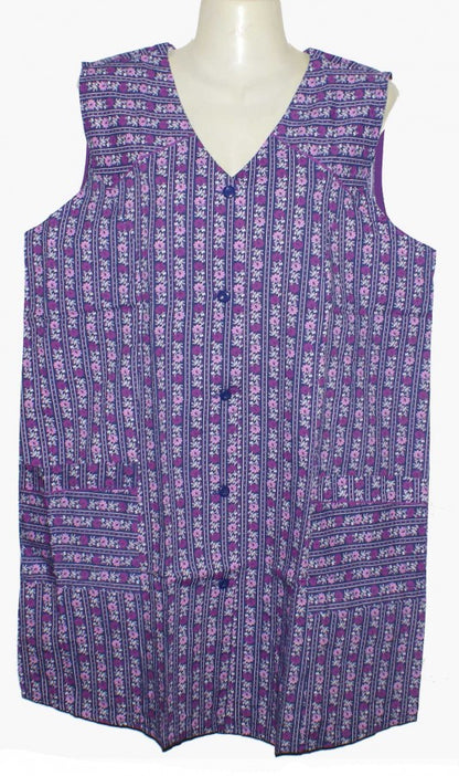 7/8 Kasack Kittel Schürze kurz Baumwolle/Polyester bunt