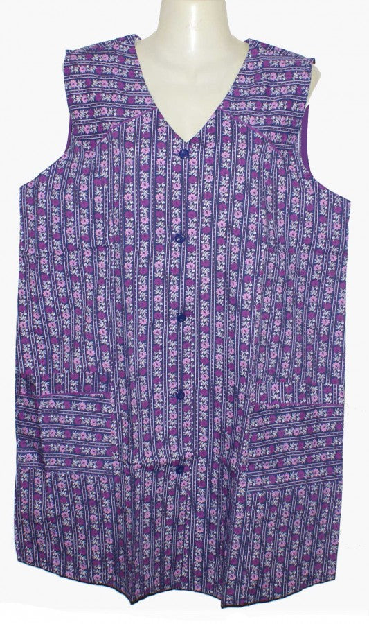 7/8 Kasack Kittel Schürze kurz Baumwolle/Polyester bunt