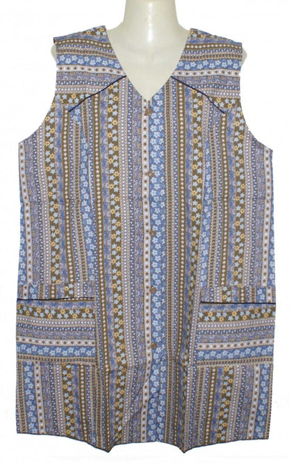 7/8 Kasack Kittel Schürze kurz Baumwolle/Polyester bunt