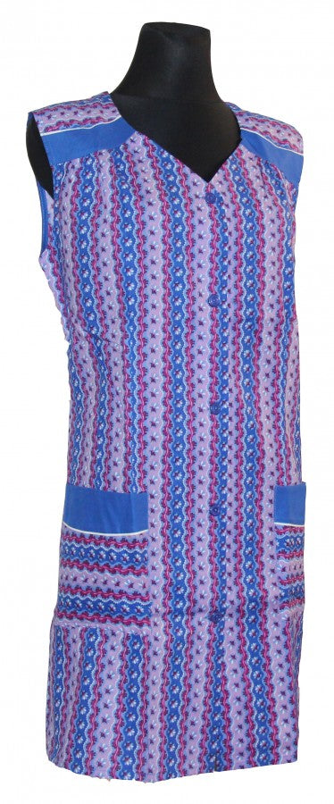 7/8 Tunic Smock Short Apron Sleeveless Tunic Cotton Colorful