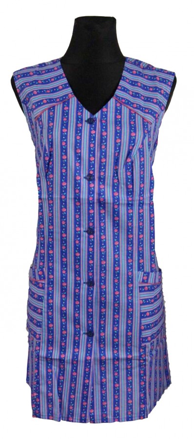 7/8 Tunic Smock Short Apron Sleeveless Tunic Cotton Colorful