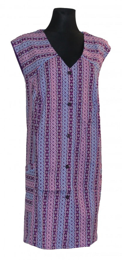 7/8 Tunic Smock Short Apron Sleeveless Tunic Cotton Colorful