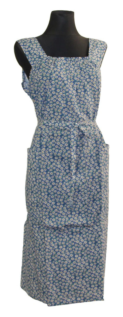 Kleid Trägerkleid Hauskleid Seersucker Gartenkleid Strandkleid Baumwolle