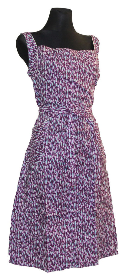 Kleid Trägerkleid Hauskleid Seersucker Gartenkleid Strandkleid Baumwolle