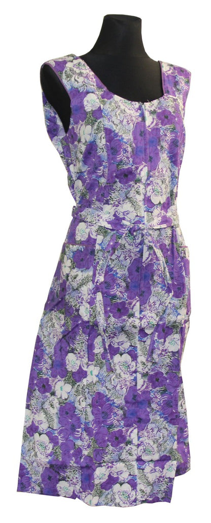 Kleid Trägerkleid Hauskleid Seersucker Gartenkleid Strandkleid Baumwolle