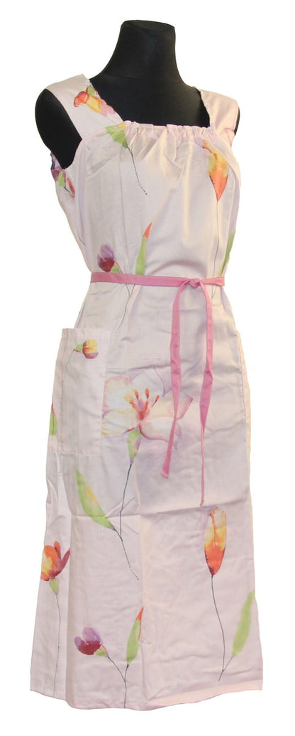 Kleid Trägerkleid Hauskleid Gartenkleid Strandkleid Satin