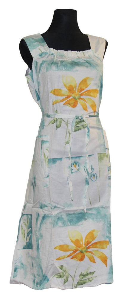 Kleid Trägerkleid Hauskleid Gartenkleid Strandkleid Satin