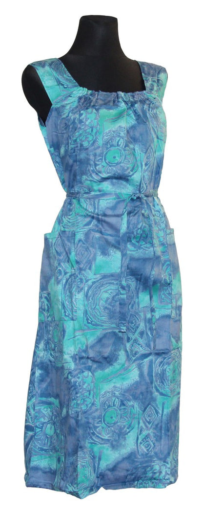 Kleid Trägerkleid Hauskleid Gartenkleid Strandkleid Satin