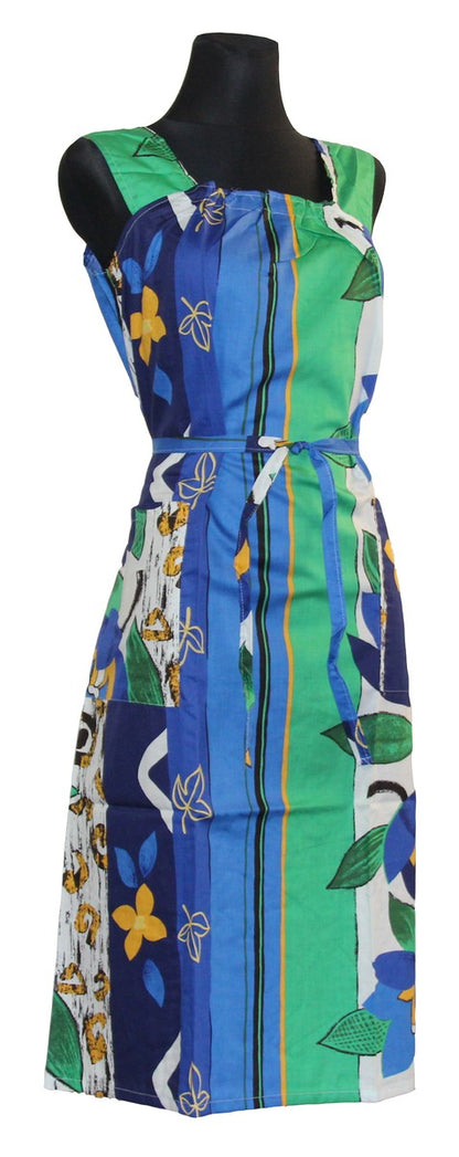 Kleid Trägerkleid Hauskleid Gartenkleid Strandkleid Satin