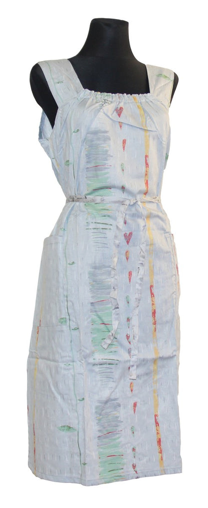 Kleid Trägerkleid Hauskleid Gartenkleid Strandkleid Satin