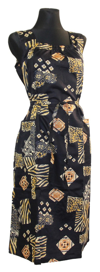 Kleid Trägerkleid Hauskleid Gartenkleid Strandkleid Satin