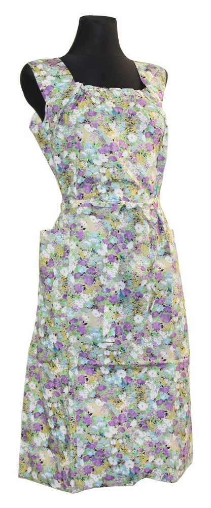 Kleid Trägerkleid Hauskleid Gartenkleid Strandkleid Satin
