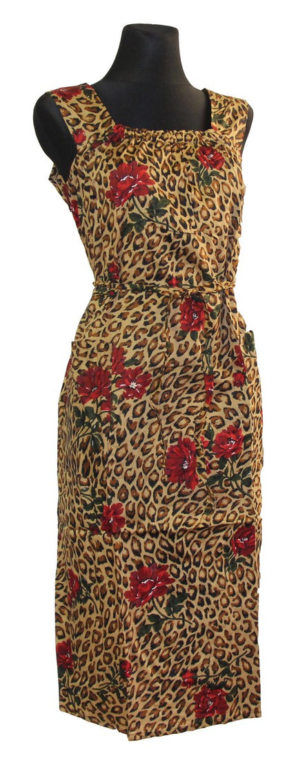 Kleid Trägerkleid Hauskleid Gartenkleid Strandkleid Satin
