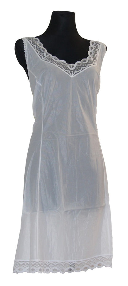 Damen Unterkleid Unterrock mit Spitze