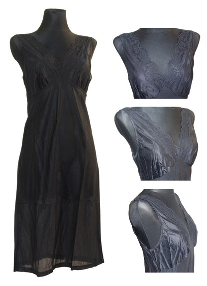 Damen Unterkleid Unterrock mit Spitze