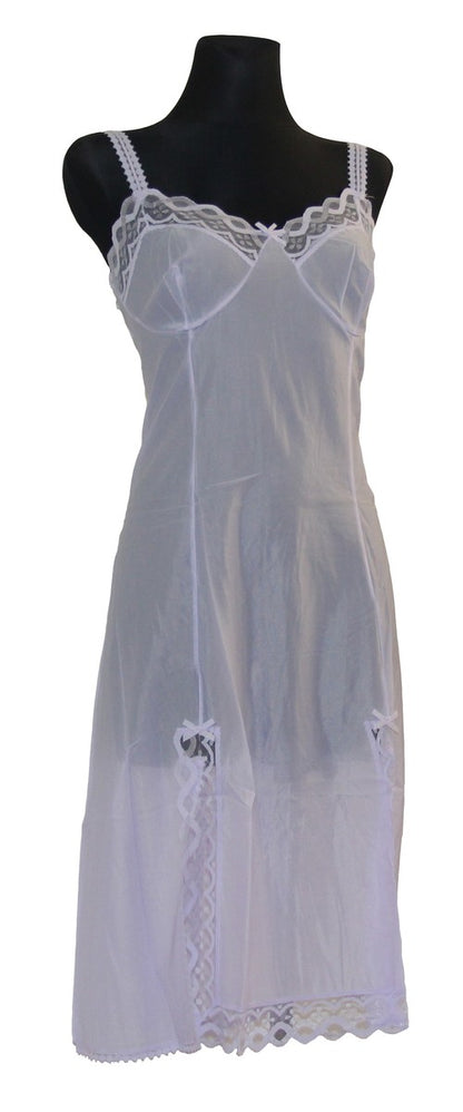 Damen Unterkleid Unterrock mit Spitze