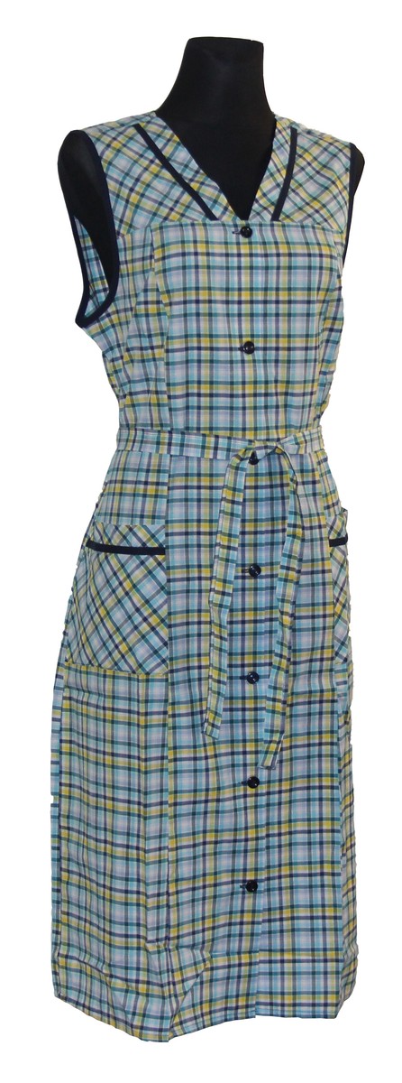 Damenkittel Kittel Schürze ohne Arm Baumwolle/Polyester