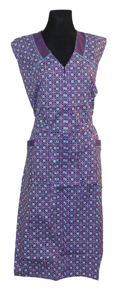 Reißverschlusskittel RV Kittel Schürze Hauskleid