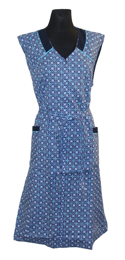 Reißverschlusskittel RV Kittel Schürze Hauskleid
