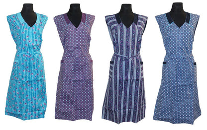 Reißverschlusskittel RV Kittel Schürze Hauskleid