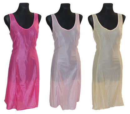 Damen Unterkleid Unterrock ohne Spitze versch. Farben