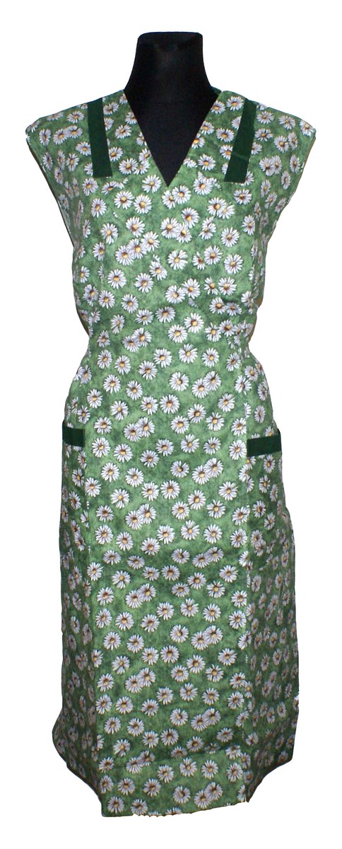 Wickelkittel Kittel Schürze Hauskleid Wickelschürze