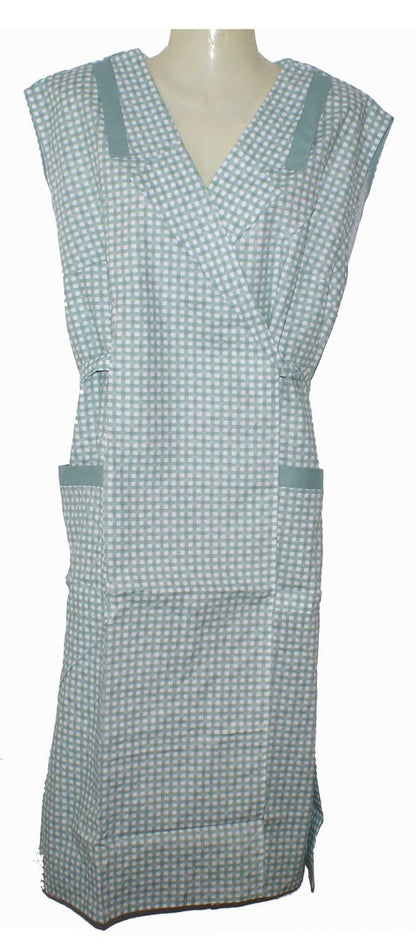 Wickelkittel Kittel Schürze Hauskleid Wickelschürze