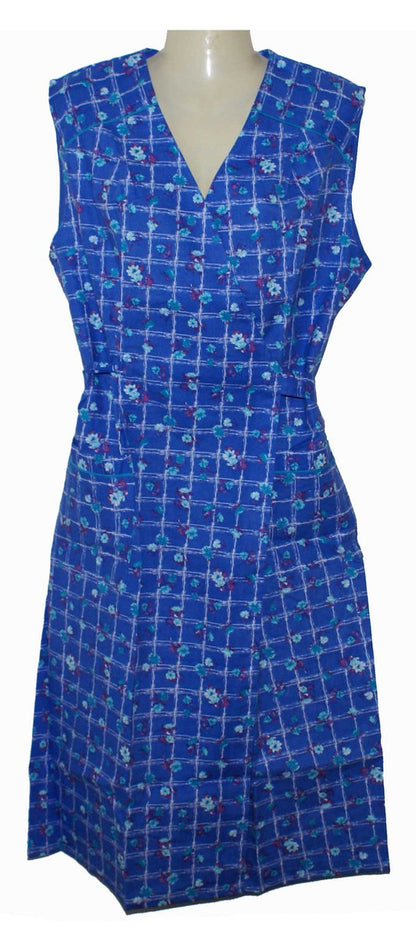 Wickelkittel Kittel Schürze Hauskleid Wickelschürze