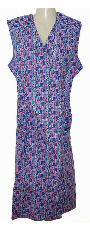 Wickelkittel Kittel Schürze Hauskleid Wickelschürze