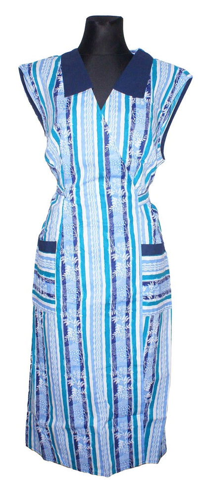 Wickelkittel Kittel Schürze Hauskleid Wickelschürze