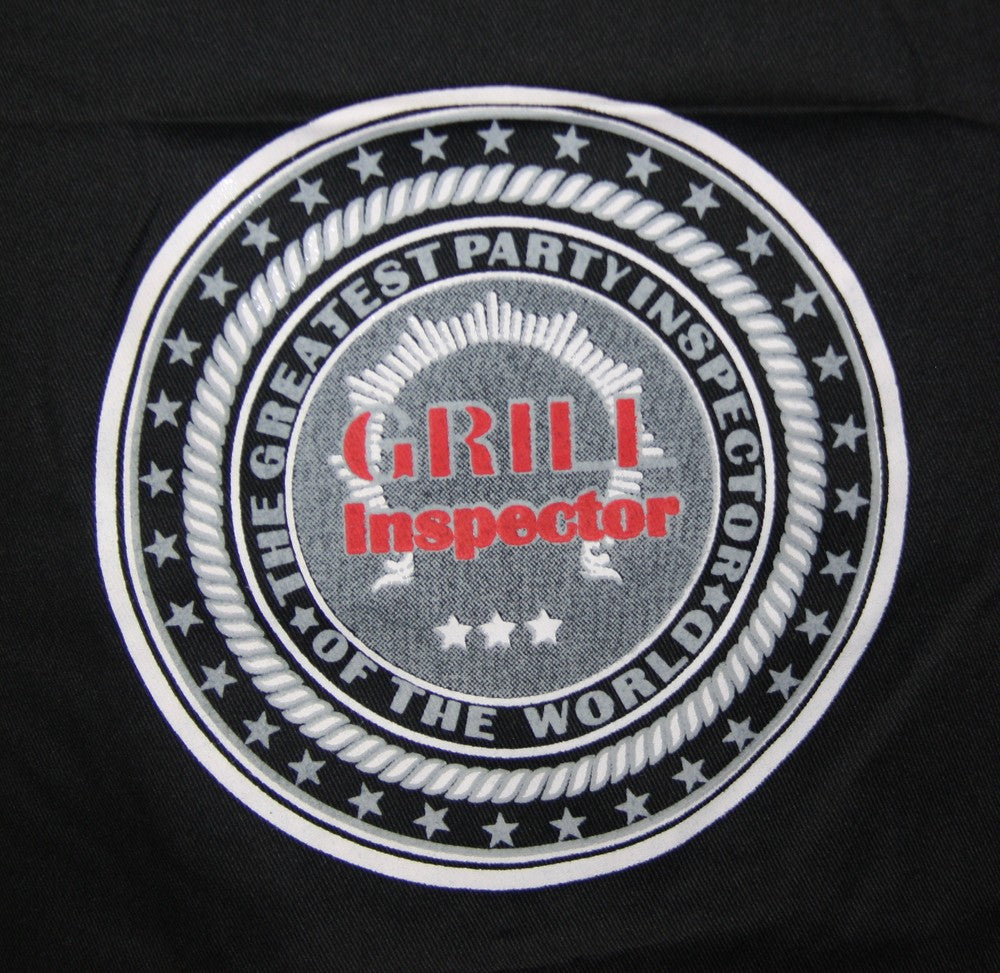 Trägerschürze Latzschürze Schürze Grillschürze Grill Inspector Party