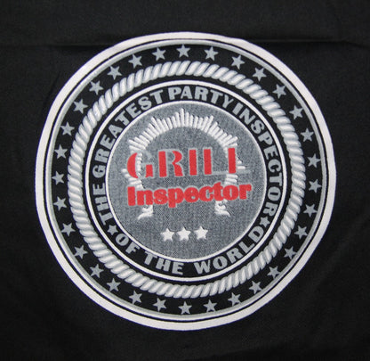 Trägerschürze Latzschürze Schürze Grillschürze Grill Inspector Party