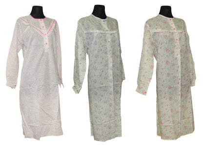 Nachtwäsche Nachthemd Damen Nachtgewand Nachtkleid