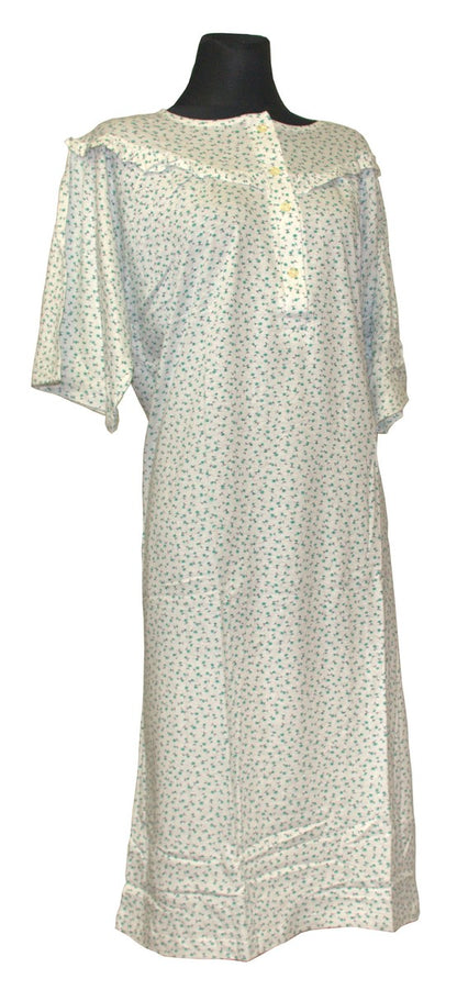 Nachtwäsche Nachtkleid Nachthemd 1/4 Arm Nachtgewand Damen