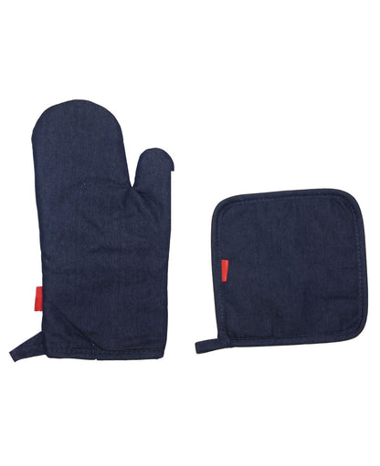 Ofenhandschuhe Topflappen Jeans Kochen Backen Baumwolle Ofenhandschuhe Handschuhe