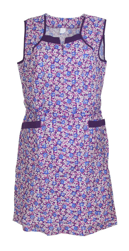 Reißverschluss Kittel RV Schürze Hauskleid Baumwolle