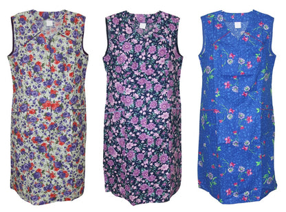 Reißverschluss Kittel RV Hauskleid Baumwolle Schürze