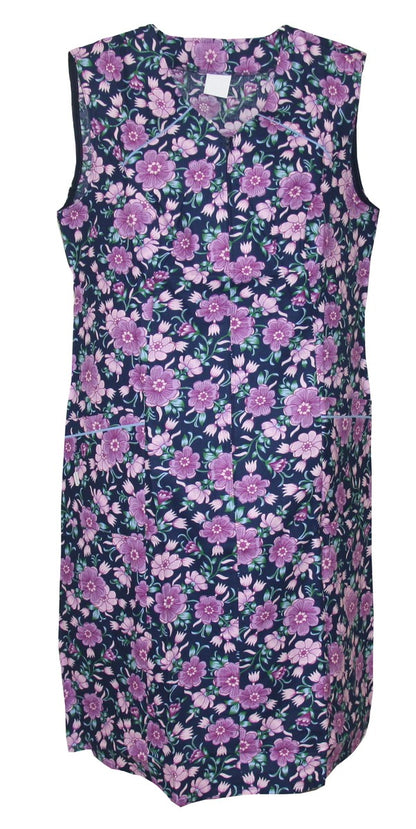 Reißverschluss Kittel RV Hauskleid Baumwolle Schürze