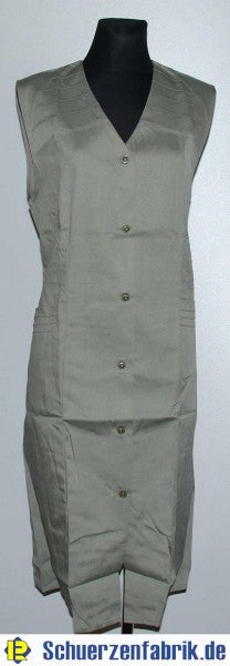 Women's Overall Apron green sleeveless cotton/polyester 42