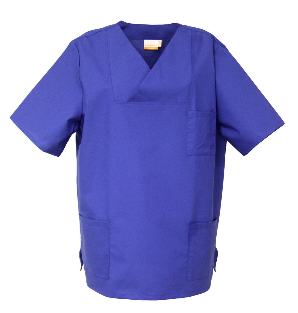 V-neck scrub top, various colors, surgical scrub top, pullover scrub shirt, nursing scrub top, tunic