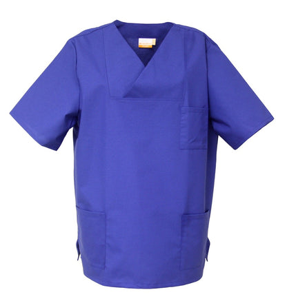 V-neck scrub top, various colors, surgical scrub top, pullover scrub shirt, nursing scrub top, tunic