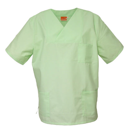 V-neck scrub top, various colors, surgical scrub top, pullover scrub shirt, nursing scrub top, tunic