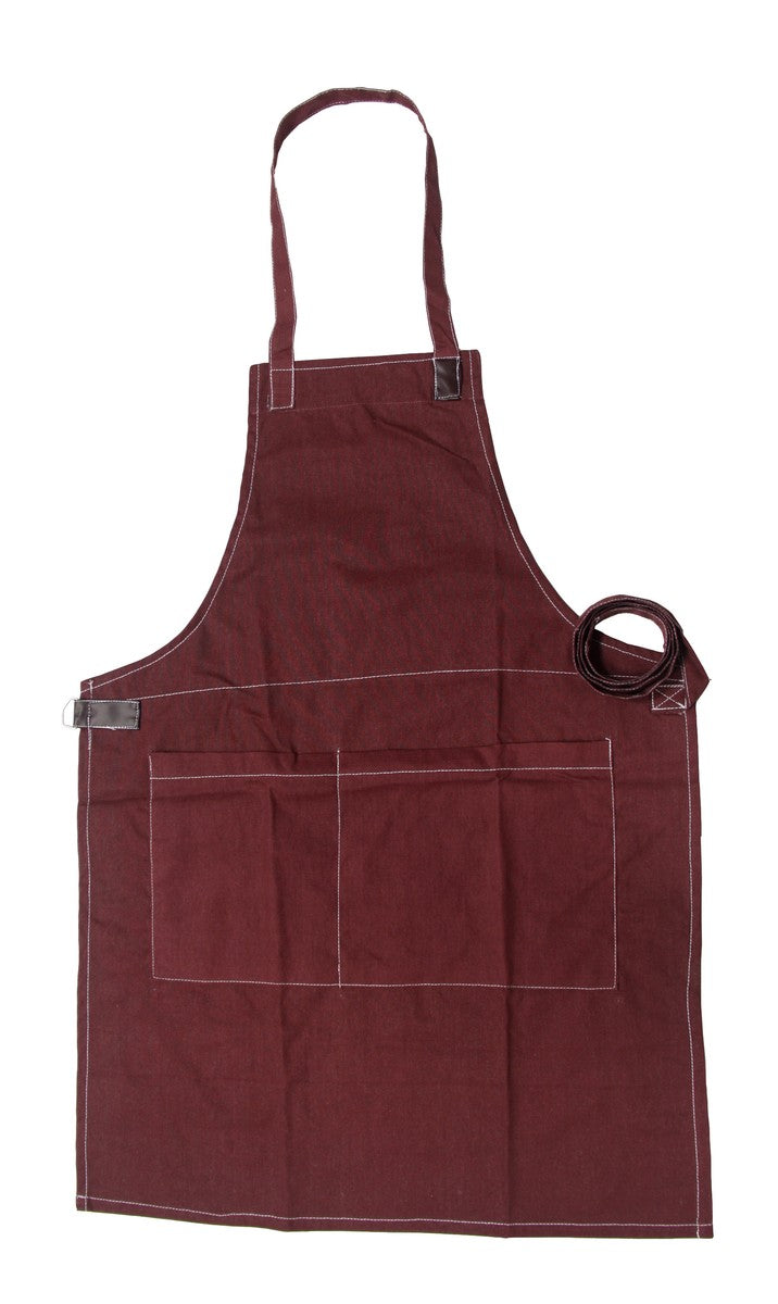 Denim BBQ Schürze Baumwolle Grillschürze Kochschürze Latzschürze Trägerschürze