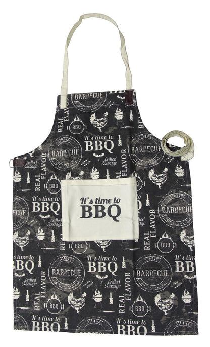 Denim BBQ Schürze Baumwolle Grillschürze Trägerschürze Kochschürze Latzschürze