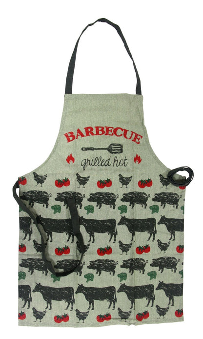 Barbecue Schürze Baumwolle Grillschürze Kochschürze Latzschürze BBQ