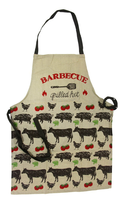 Barbecue Schürze Baumwolle Grillschürze Kochschürze Latzschürze BBQ