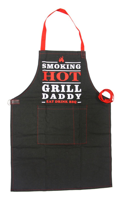 Grillschürze Schürze Baumwolle Barbecue Kochschürze Latzschürze BBQ