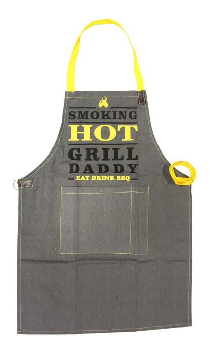 Grillschürze Schürze Baumwolle Barbecue Kochschürze Latzschürze BBQ