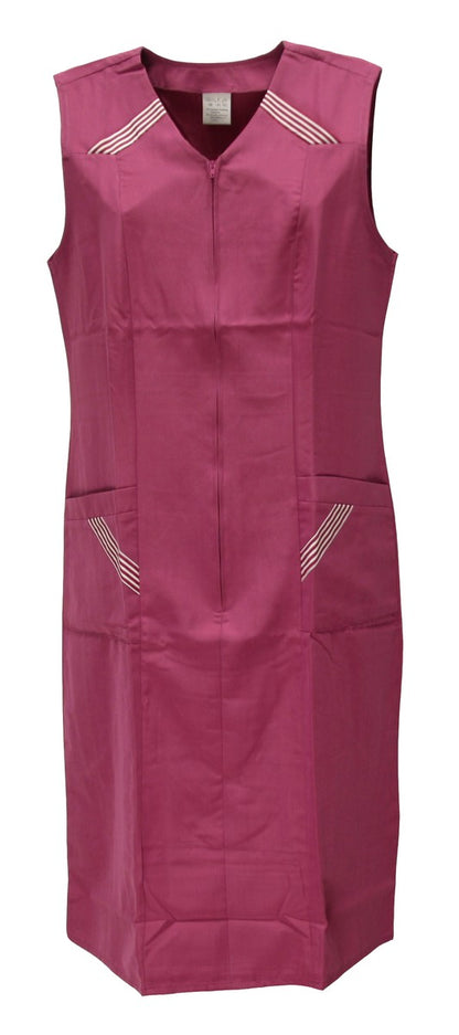 Reißverschlusskittel RV Kittel Hauskleid Schürze Kochschürze
